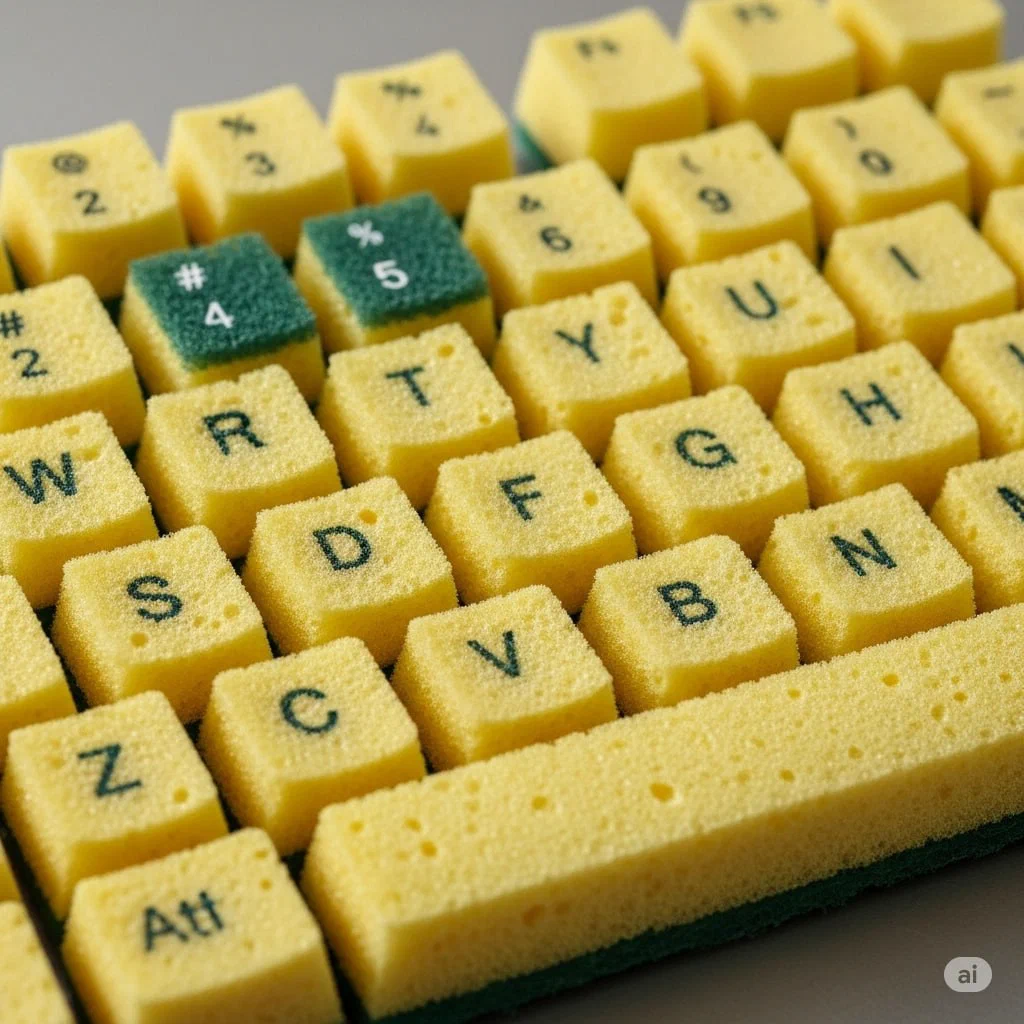 Клавиатура из губки