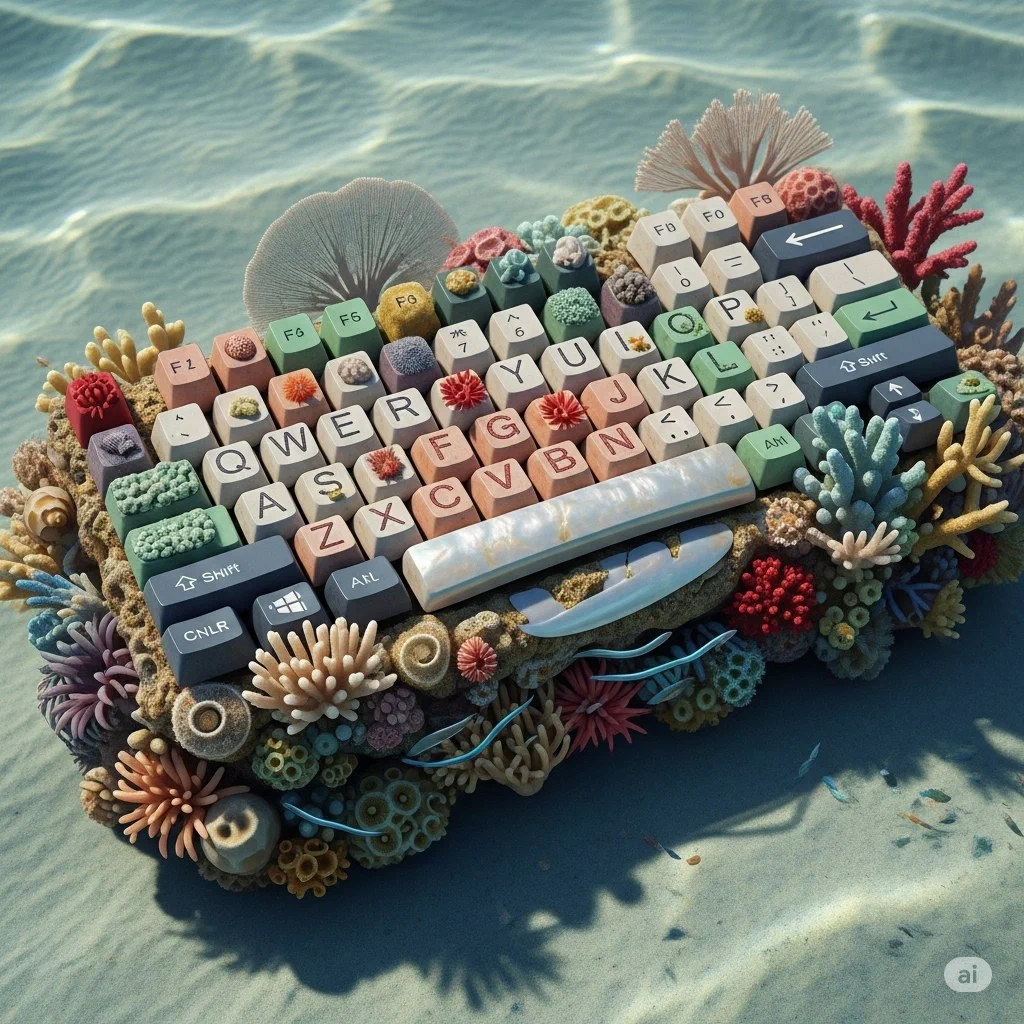 Клавиатура из морских кораллов