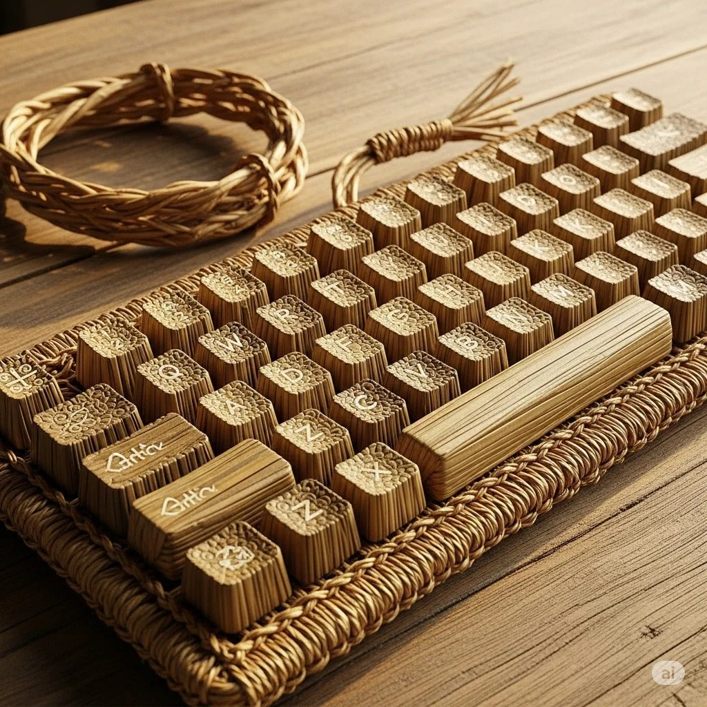 Клавиатура из соломы
